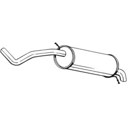 Koncový tlmič výfuku BOSAL 278-039