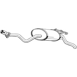 Koncový tlmič výfuku BOSAL 279-349