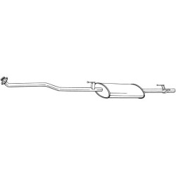Predný tlmič výfuku BOSAL 294-217