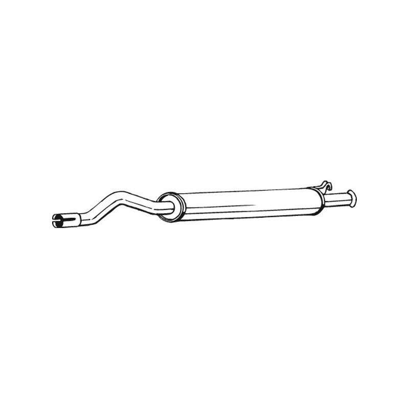 Stredný tlmič výfuku BOSAL 105-159