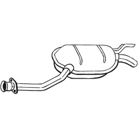 Stredný tlmič výfuku BOSAL 175-123