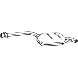 Stredný tlmič výfuku BOSAL 175-185