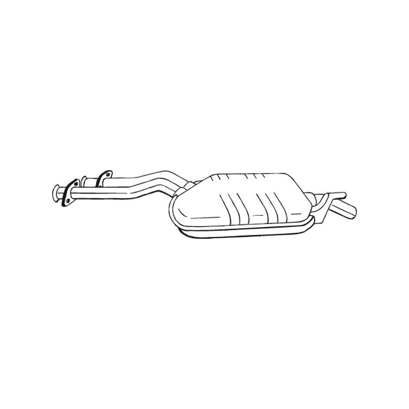 Stredný tlmič výfuku BOSAL 175-191