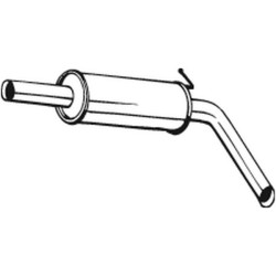 Stredný tlmič výfuku BOSAL 220-107