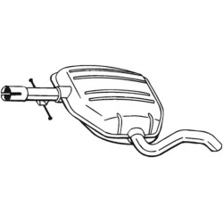 Stredný tlmič výfuku BOSAL 233-245