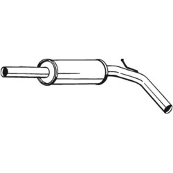 Stredný tlmič výfuku BOSAL 233-323