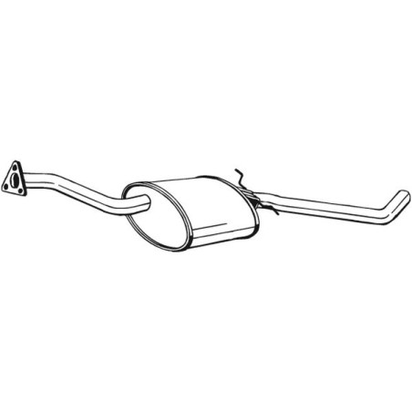Stredný tlmič výfuku BOSAL 281-033