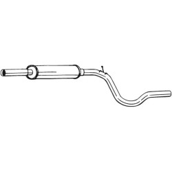 Stredný tlmič výfuku BOSAL 281-233