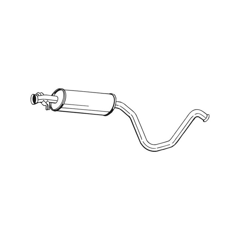 Stredný tlmič výfuku BOSAL 281-831