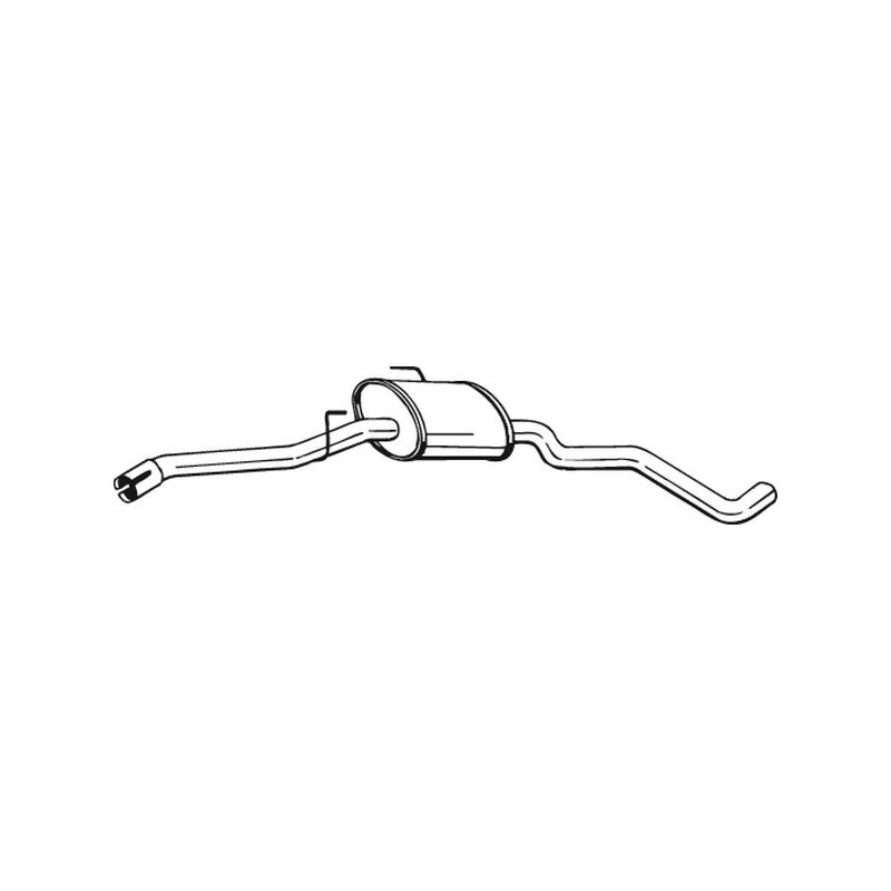 Stredný tlmič výfuku BOSAL 282-505