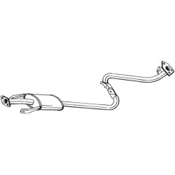 Stredný tlmič výfuku BOSAL 283-111