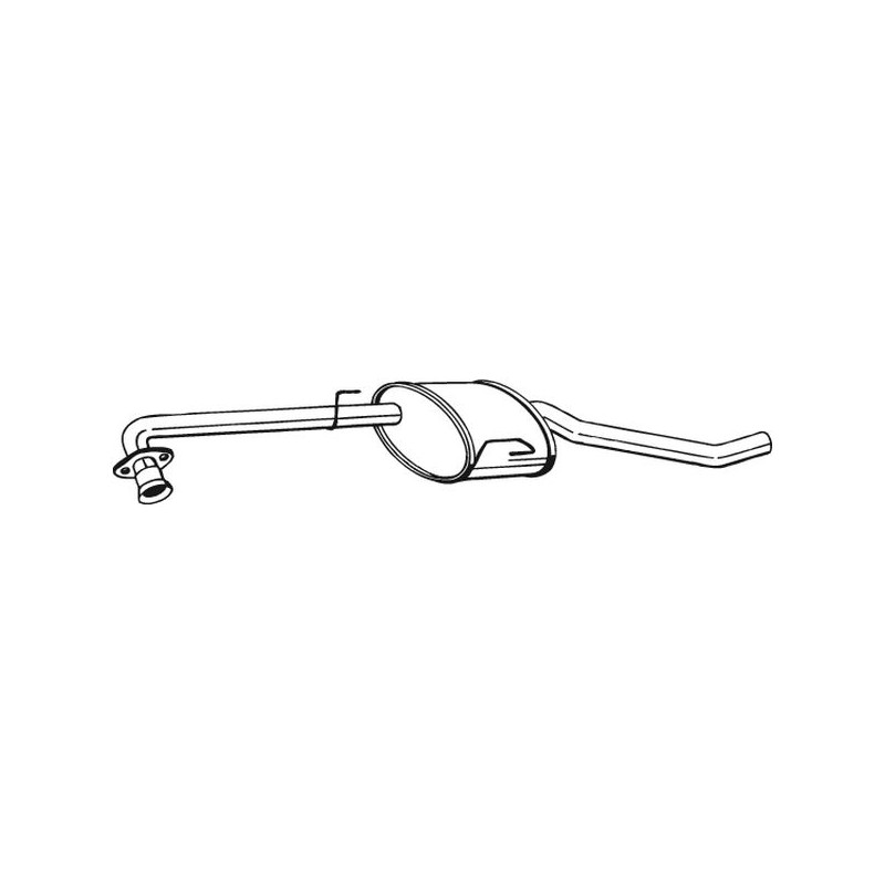 Stredný tlmič výfuku BOSAL 283-159
