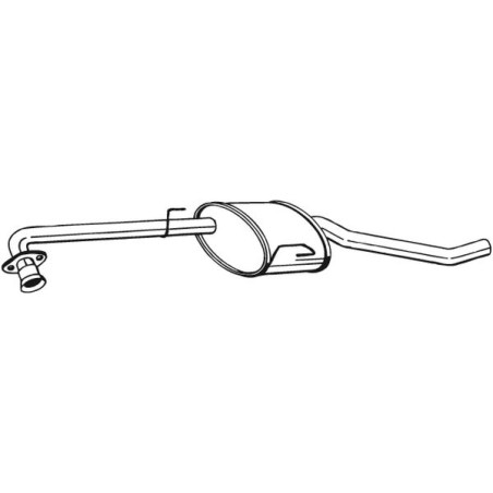 Stredný tlmič výfuku BOSAL 283-159