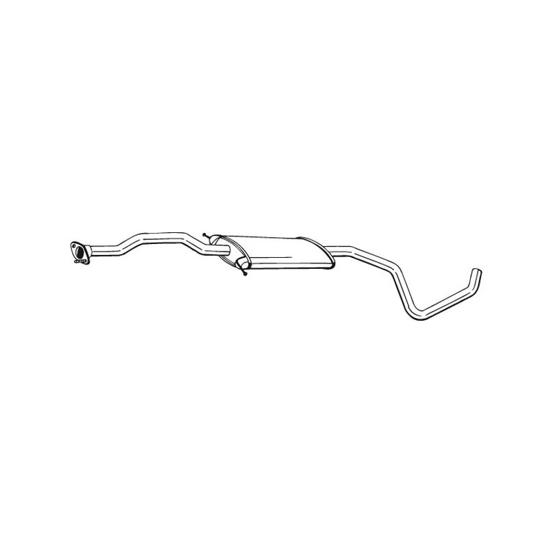 Stredný tlmič výfuku BOSAL 285-953