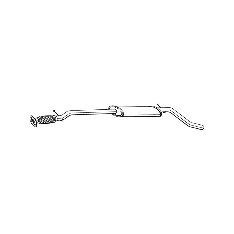 Stredný tlmič výfuku BOSAL 286-325