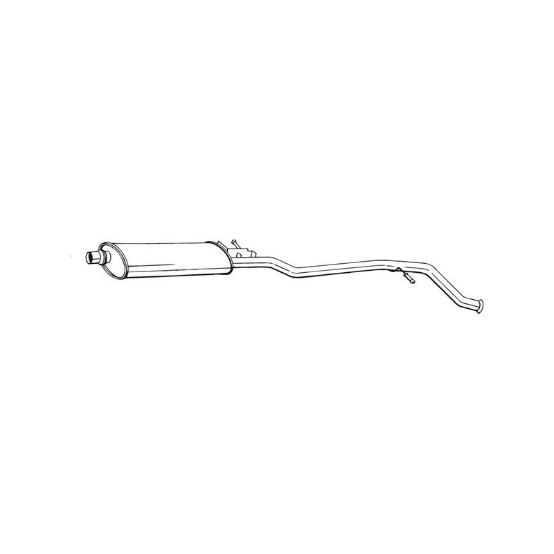 Stredný tlmič výfuku BOSAL 287-093