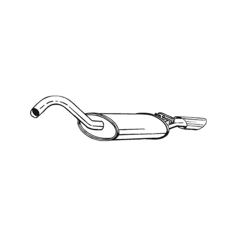 Koncový tlmič výfuku BOSAL 105-119