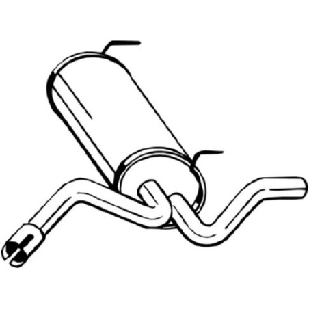 Koncový tlmič výfuku BOSAL 128-021
