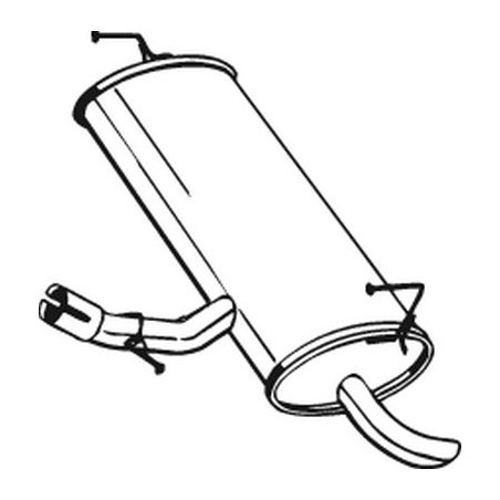 Koncový tlmič výfuku BOSAL 145-307
