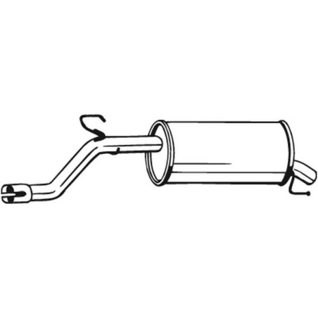 Koncový tlmič výfuku BOSAL 185-233