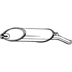 Koncový tlmič výfuku BOSAL 200-925