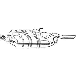 Koncový tlmič výfuku BOSAL 215-829