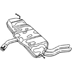 Koncový tlmič výfuku BOSAL 227-231