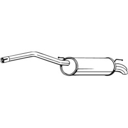 Koncový tlmič výfuku BOSAL 233-089