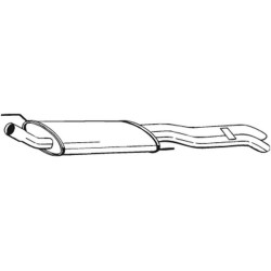 Koncový tlmič výfuku BOSAL 233-313
