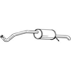 Koncový tlmič výfuku BOSAL 278-617