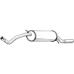 Koncový tlmič výfuku BOSAL 279-497