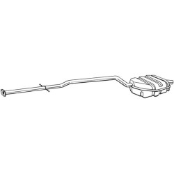 Koncový tlmič výfuku BOSAL 290-161