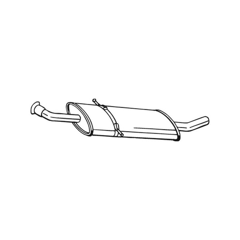 Stredný tlmič výfuku BOSAL 175-013