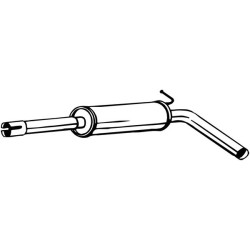 Stredný tlmič výfuku BOSAL 220-015