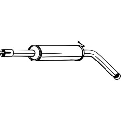 Stredný tlmič výfuku BOSAL 227-047