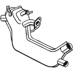 Stredný tlmič výfuku BOSAL 233-001