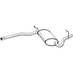 Stredný tlmič výfuku BOSAL 282-717