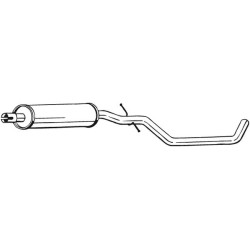 Stredný tlmič výfuku BOSAL 282-723