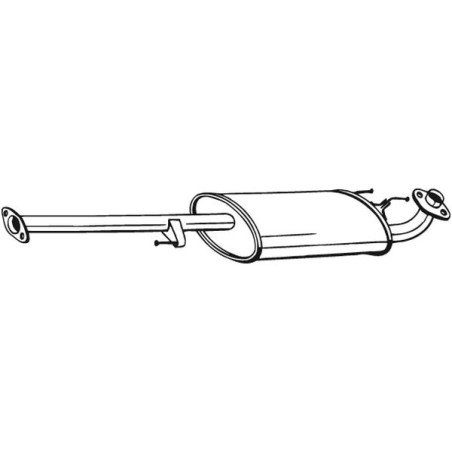Stredný tlmič výfuku BOSAL 282-863