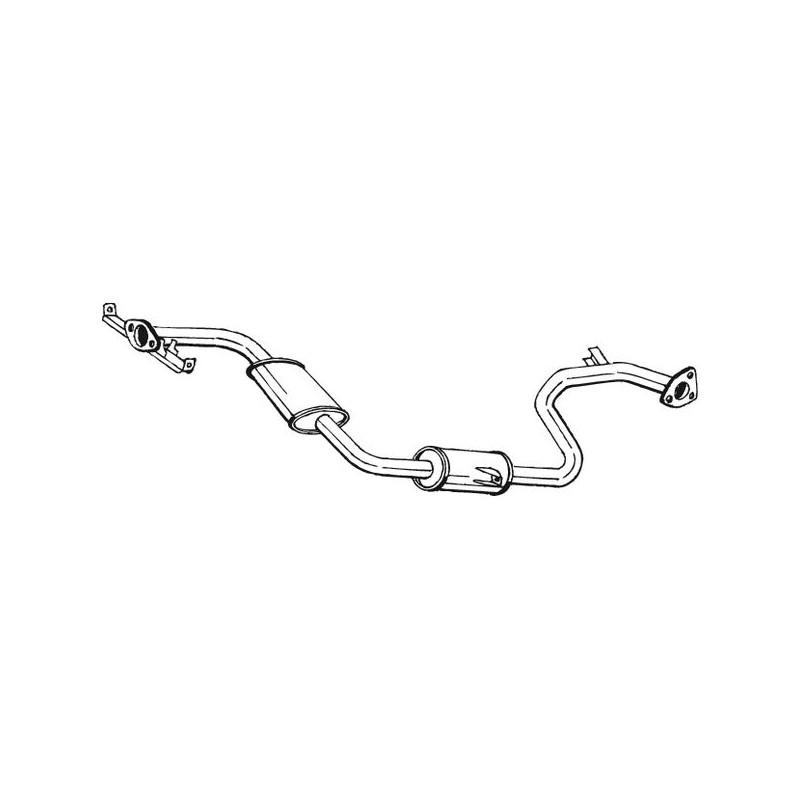 Stredný tlmič výfuku BOSAL 283-077