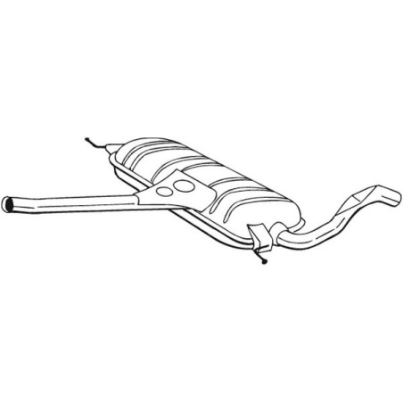 Stredný tlmič výfuku BOSAL 283-243