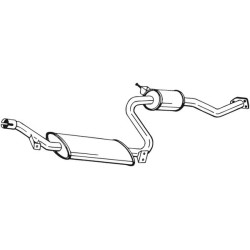 Stredný tlmič výfuku BOSAL 283-603