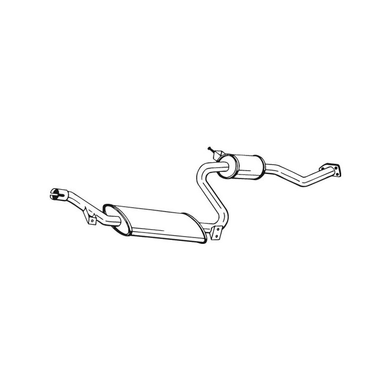 Stredný tlmič výfuku BOSAL 283-603