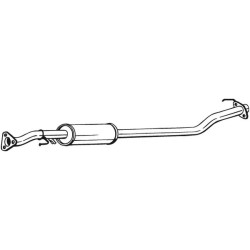 Stredný tlmič výfuku BOSAL 284-447
