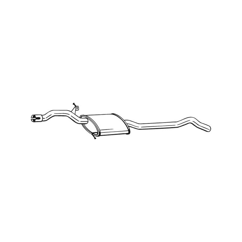 Stredný tlmič výfuku BOSAL 284-463