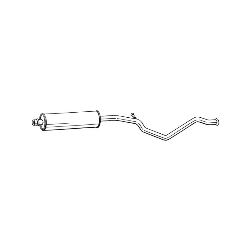 Stredný tlmič výfuku BOSAL 285-325