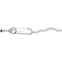 Stredný tlmič výfuku BOSAL 285-327
