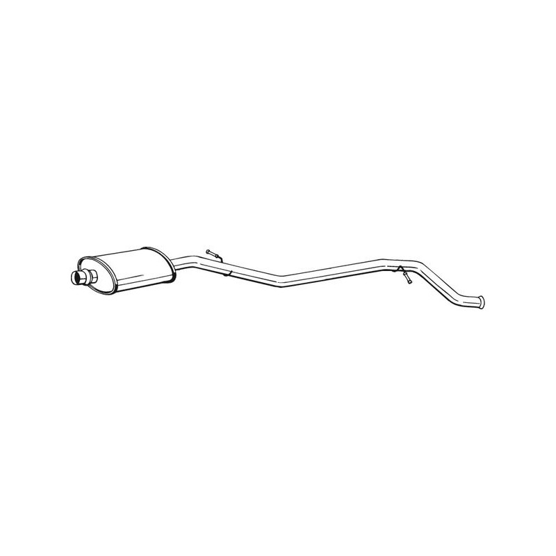 Stredný tlmič výfuku BOSAL 286-075