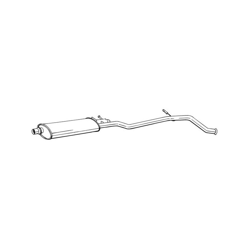 Stredný tlmič výfuku BOSAL 287-863