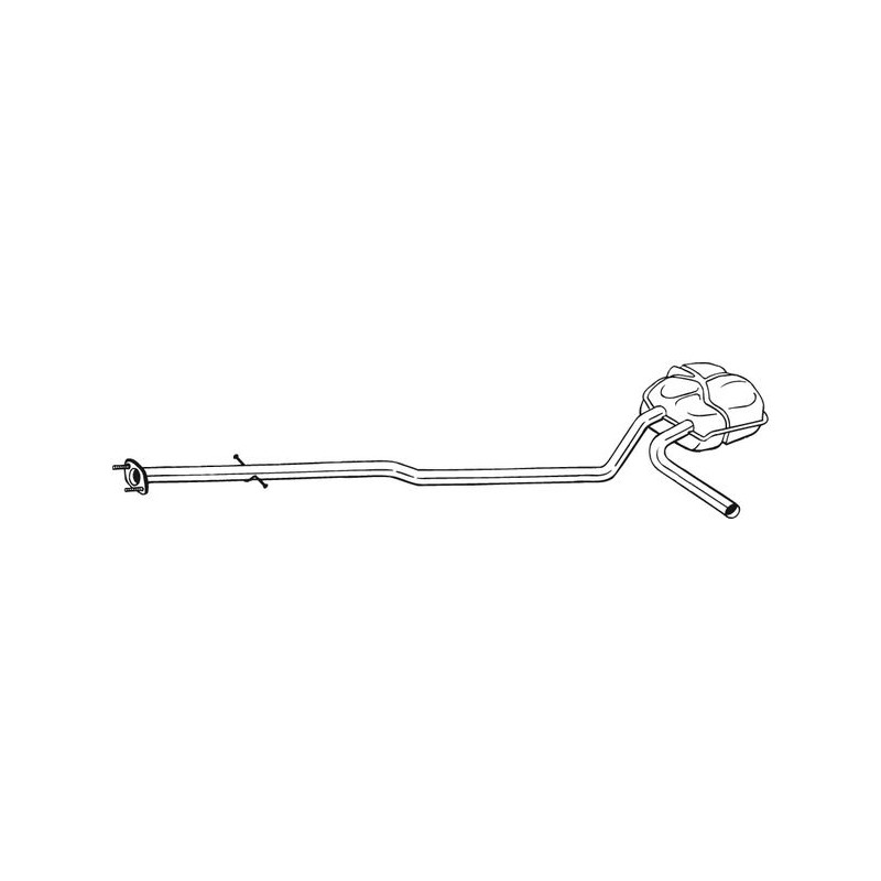 Stredný tlmič výfuku BOSAL 290-093